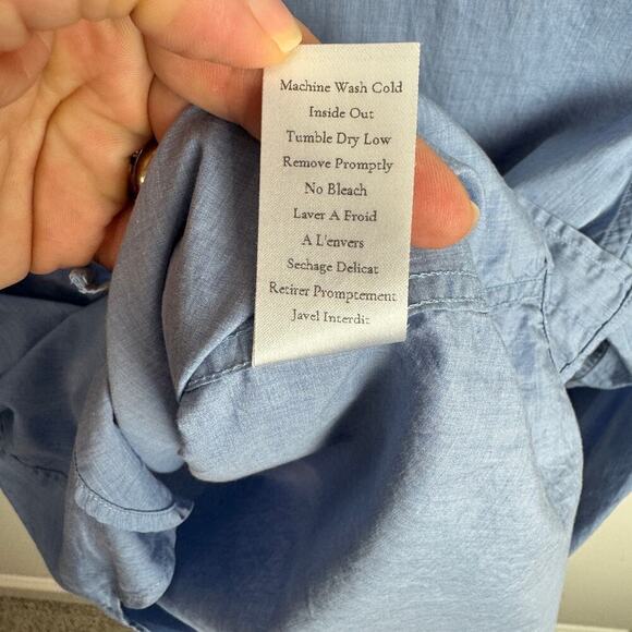 Frank & Eileen Blue Frank Button Down Shirt XS - Picture 7 of 7